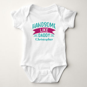 Body Para Bebé Regalo Personalizado para Niño Bebé Guapo Como Pap