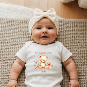 Body Para Bebé Regalo Precioso de Dios Osito de Peluche Recién Na
