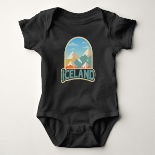 Body Para Bebé Regalo retro del vintage de Islandia que camina
