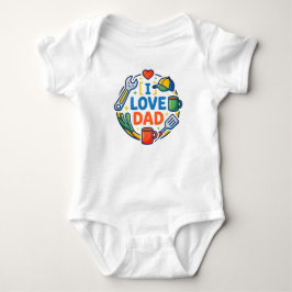 Body Para Bebé Regalo único de babero de algodón | Amo a Papá