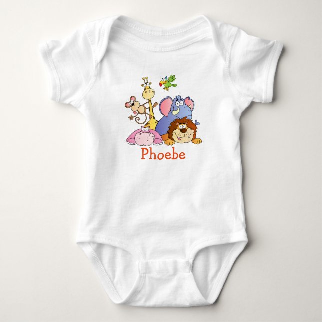 Body Para Bebé Regalos de nombre de bebé de PHOEBE (Anverso)