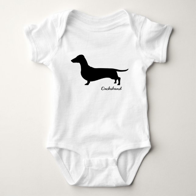 Body Para Bebé Regalos del Dachshund (Anverso)