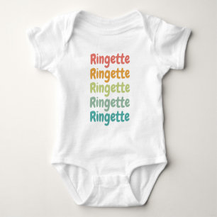 Body Para Bebé Regalos Retro Lindos de Ringette para Jugadoras