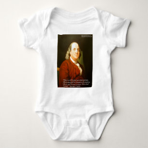 Body Para Bebé Regalos y Tarjetas de la Cita de Ben Franklin (Qué