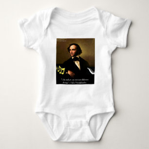 Body Para Bebé Regalos y Tarjetas de la cita de Felix Mendelssohn