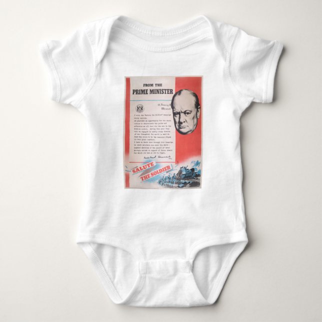 Body Para Bebé Reimpresión del poster británico en tiempos de gue (Anverso)