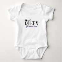 REINA MALVADA Bebe Personalizado One Piece