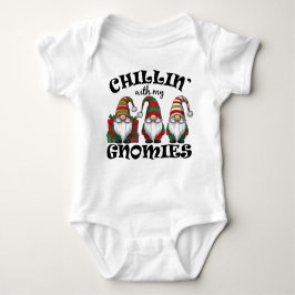 Body Para Bebé Relajándome con mis Gnomos Amigos Gnomos Colgando