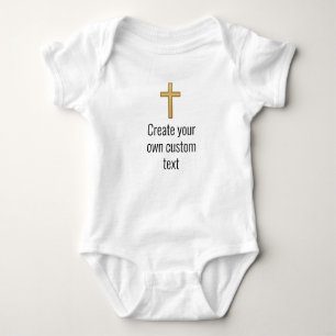 Body Para Bebé Religioso Crear su propio texto personalizado Ver2