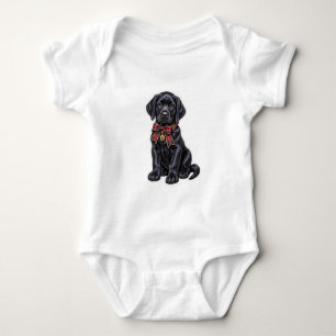 Body Para Bebé Reloj de bolsillo navideño de Labrador Retriever n