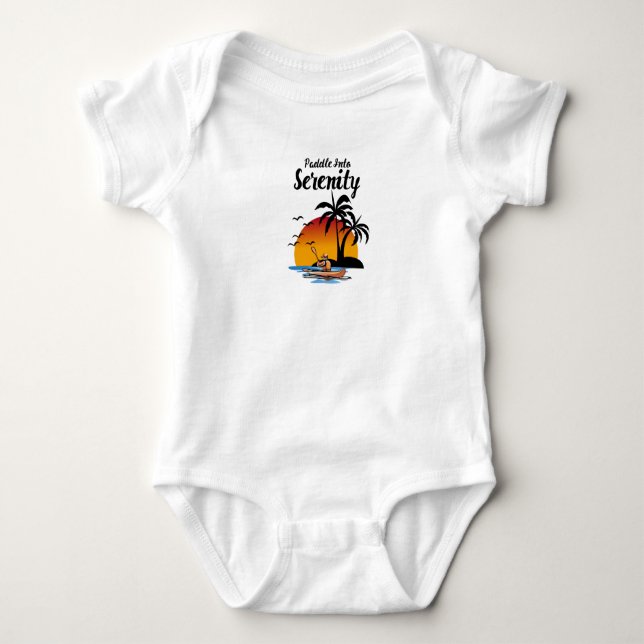 Body Para Bebé Remar a la serenidad (Anverso)