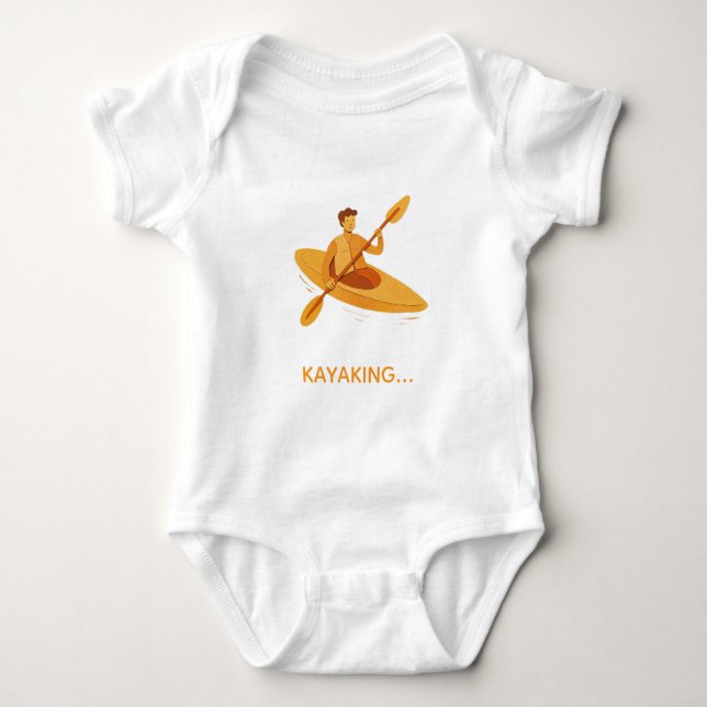 Body Para Bebé Remo en kayak (Anverso)