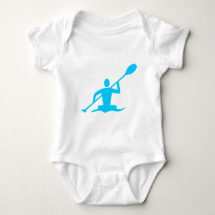 Body Para Bebé Remo en kayak - Azul cielo