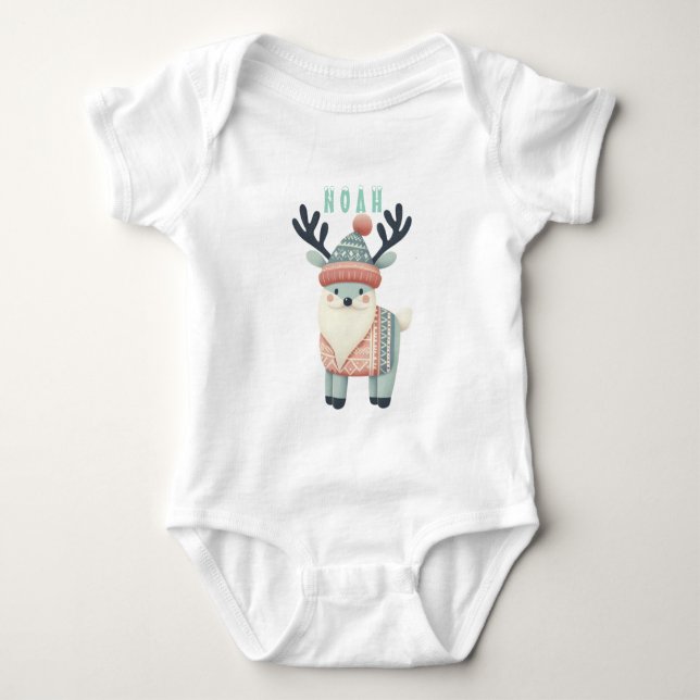 Body Para Bebé Reno Cute (Anverso)