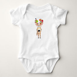 Body Para Bebé Reno de Navidad de Pickleball
