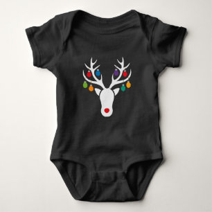 Body Para Bebé Reno Moderno Festivo Rudolph con Adorno