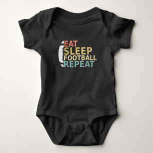 Body Para Bebé Repetición del fútbol de sueño de los amantes del 