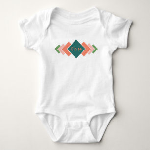 Body Para Bebé Repetiendo Diamantes Baby Bodysuit