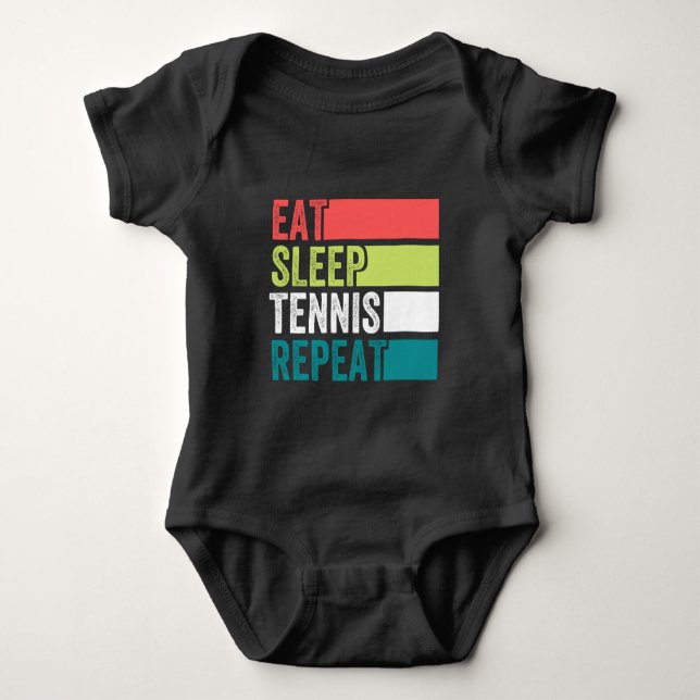 Body Para Bebé repetir el tenis (Anverso)