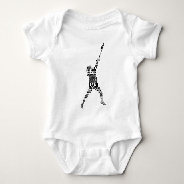 Body Para Bebé Reproductor de Lacrosse (Anverso)