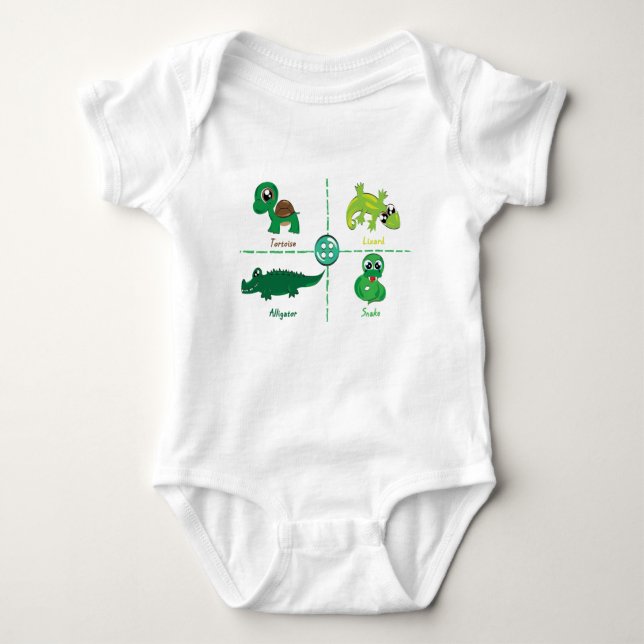 Body Para Bebé reptil (Anverso)