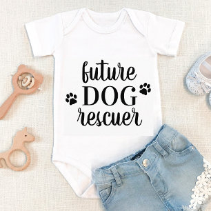 Body Para Bebé Rescatador de Perros Futuro Lindo