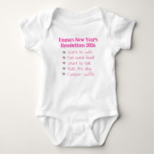 Resoluciones de Año Nuevo personalizadas, niña, di