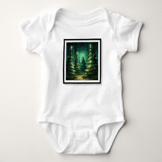 Body Para Bebé Resplandor de Tannenbaum (Anverso)