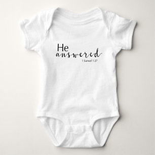 Body Para Bebé Respondió 1 Samuel 1:27 Bebé Uniisex