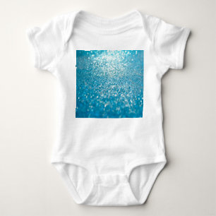 Body Para Bebé Resumen de luces azules, fondo artístico.