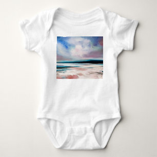 Body Para Bebé Resumen del lienzo de aceite: Textura contemporáne