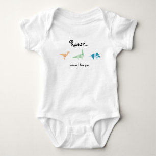 Body Para Bebé Resumen Rawr Significa Que Te Amo Dinosaurios