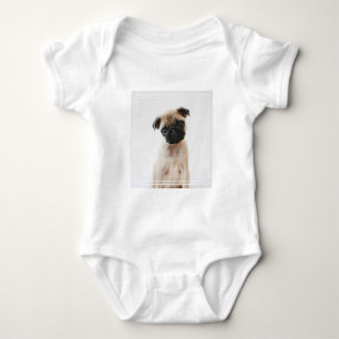 Body Para Bebé Retrato de Baby Pug