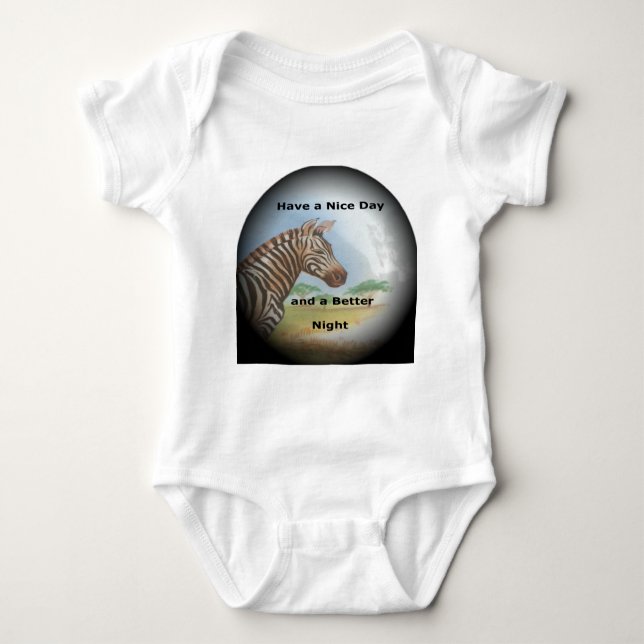 Body Para Bebé Retrato de cebra, Amboseli: el espíritu de la saba (Anverso)