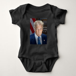 Body Para Bebé Retrato de Donald Trump, presidente de Estados Uni