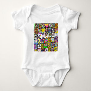 Body Para Bebé Retro 60 Psicodélico Shalom LOVE