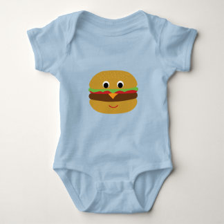 Body Para Bebé Retro Cheeseburger