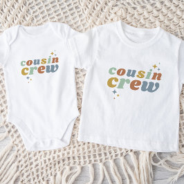 Body Para Bebé Retro Cousin Crew | Niños coincidentes