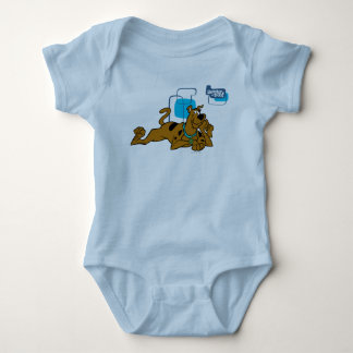 Body Para Bebé Retro Cuadrados Scooby-Doo Abajo