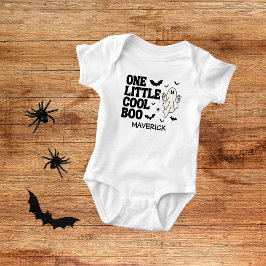 Body Para Bebé Retro Fantasma Un Niño de Halloween Cumpleaños 1er