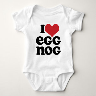 Body Para Bebé Retro I Love Eggnog Baby