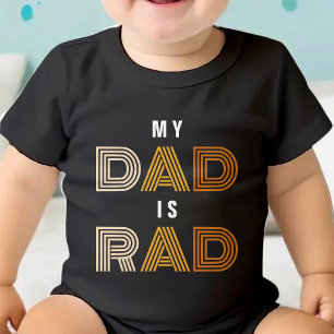 Body Para Bebé Retro Mi papá es el día del padre de los niños de 
