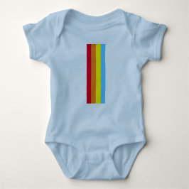Body Para Bebé Retro Stripes Baby Bodysuit (Marina Blue Multi)