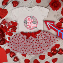 Body Para Bebé Retro Valentine Be Mine
