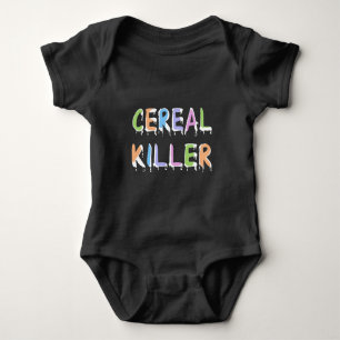 Body Para Bebé Retruécano divertido del asesino del cereal del