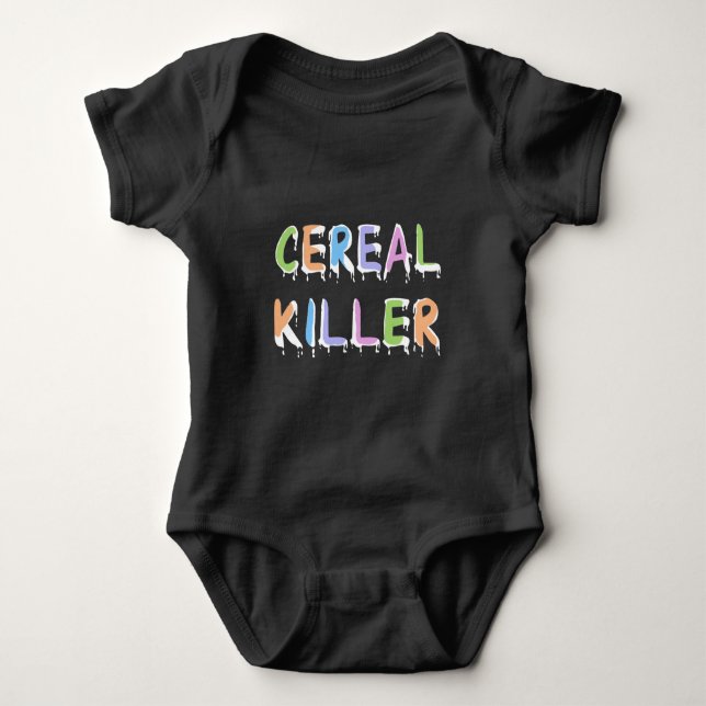 Body Para Bebé Retruécano divertido del asesino del cereal del | (Anverso)