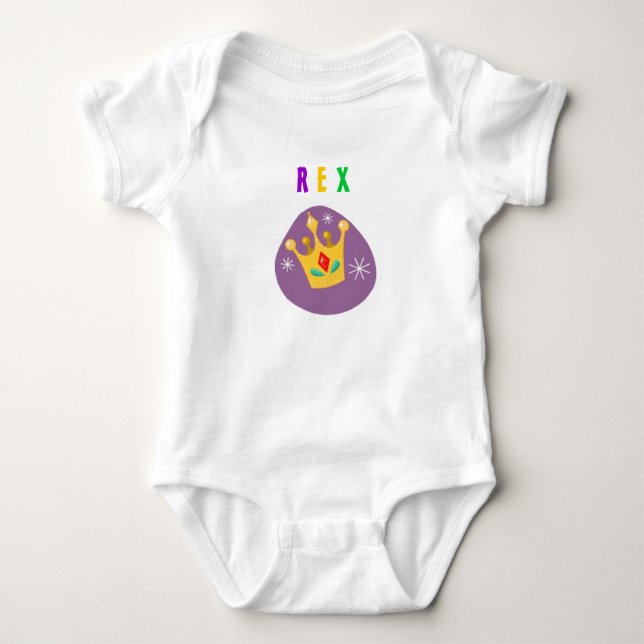 Body Para Bebé Rex, 1r carnaval (Anverso)