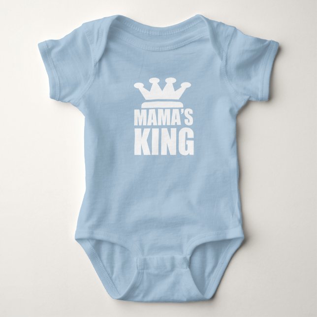 Body Para Bebé Rey de bebé de las mamás (Anverso)