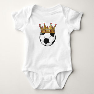 Body Para Bebé Rey de la Corona de Fútbol