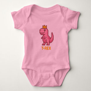 Body Para Bebé Rey Dinosaurio Bonito - Trex